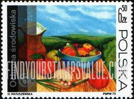 FindYourStampsValue: Human Environment Emblem and: Still life