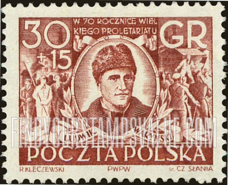 FindYourStampsValue: SEMI-POSTAL - Ludwik Warynski