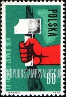 FindYourStampsValue: Gun and Hand Holding Hammer