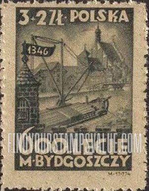 FindYourStampsValue: SEMI-POSTAL - Bydgoszcz (Bromberg) Canal