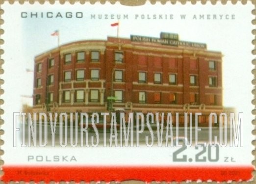 FindYourStampsValue: Polish Cultural Buildings in North America: Polish Museum, Chicago