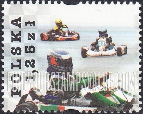FindYourStampsValue: Motor Sports: Go-kart racing