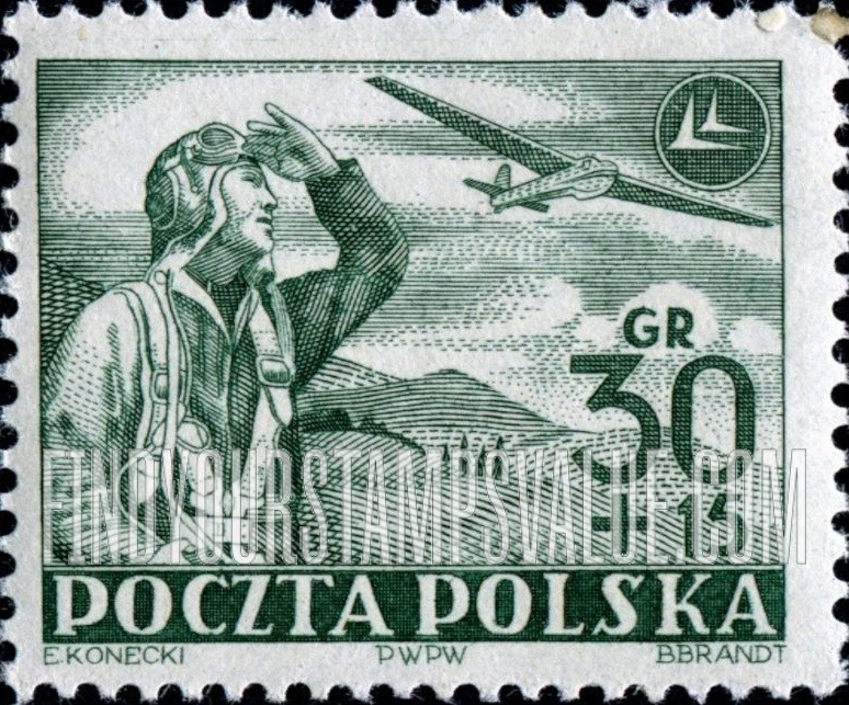 FindYourStampsValue: SEMI-POSTAL - Aviator Watching Glider