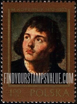 FindYourStampsValue: Portraits of Copernicus: Nicolaus Copernicus, by M. Bacciarelli