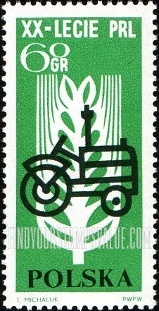 FindYourStampsValue: Tractor and grain
