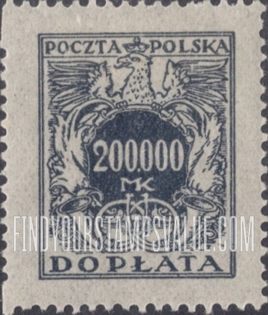 FindYourStampsValue: POSTAGE DUE - Numerals of Value: Type of 1921-22 Issue