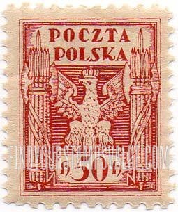 FindYourStampsValue: Eagle and Fasces, Symbolical of United Poland