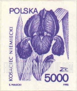 FindYourStampsValue: Flower Type of 1989: German iris
