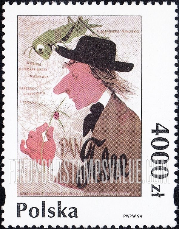 FindYourStampsValue: Poster Art Type of 1993: Mr. Fabre, by Wiktor Gorka