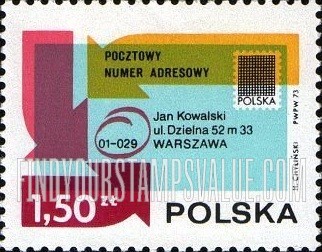 FindYourStampsValue: Envelope Showing Postal Code