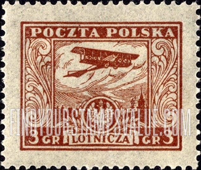 FindYourStampsValue: AIR POST - Biplane