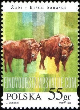 FindYourStampsValue: Bison Bonasus: Two animals