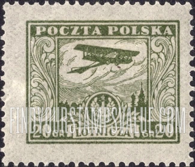FindYourStampsValue: AIR POST - Biplane