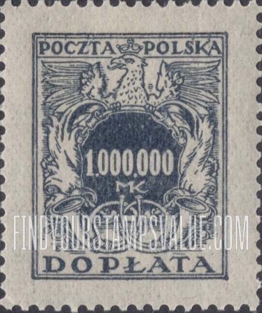 FindYourStampsValue: POSTAGE DUE - Numerals of Value: Type of 1921-22 Issue