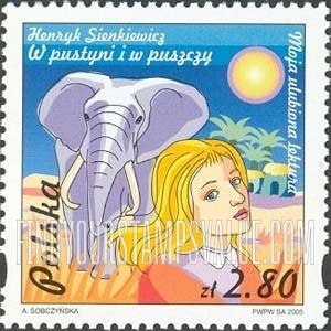 FindYourStampsValue: Youth Literature:  In Desert and Wilderness, by Henryk Sienkiewicz