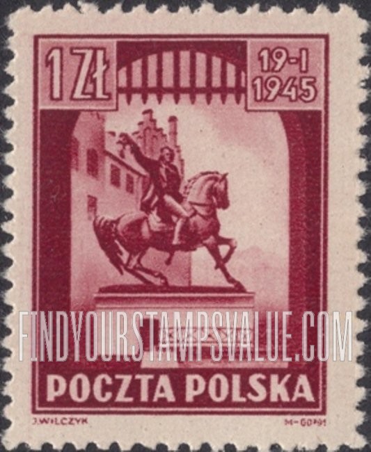 FindYourStampsValue: Kosciuszko Statue, Cracow
