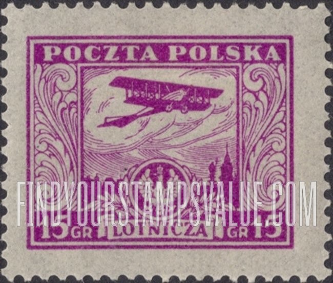 FindYourStampsValue: AIR POST - Biplane