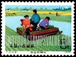 FindYourStampsValue: Priority program of farm mechanization: Mechanized rice planting  - 农业机械化: 机械插秧