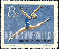 FindYourStampsValue: First National Sports Meeting, Peking: Gymnastics - 第一届全国运动会, 北京:体操