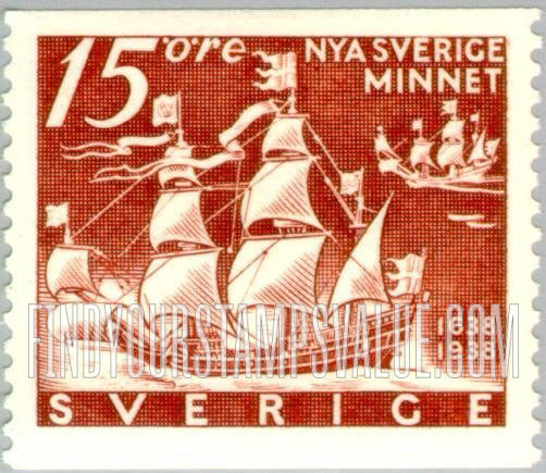 FindYourStampsValue: “Kalmar Nyckel” Sailing from Gothenburg