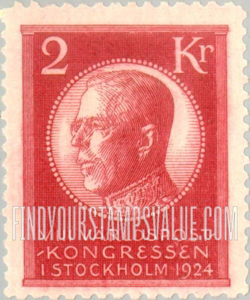 FindYourStampsValue: Universal Postal Union Congress: King Gustaf V