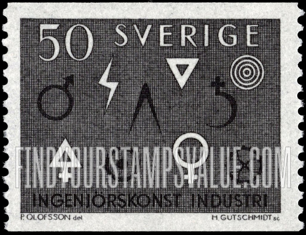 FindYourStampsValue: Engineering and Industry Symbols