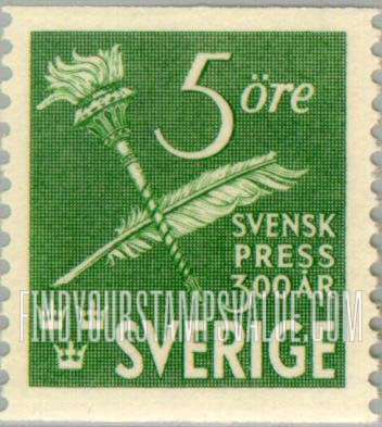 FindYourStampsValue: Torch and Quill Pen