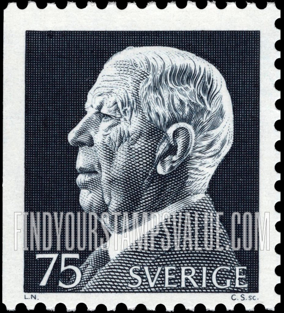 FindYourStampsValue: King Gustaf VI Adolf