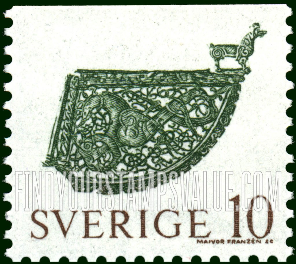 FindYourStampsValue: Swedish Art Forgings: Weather Vane, Soderala Church