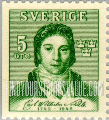 FindYourStampsValue: Carl Wilhelm Scheele