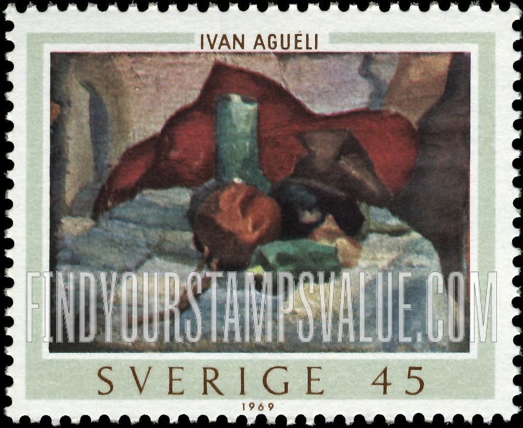 FindYourStampsValue: Paintings by Ivan Agueli: Still life