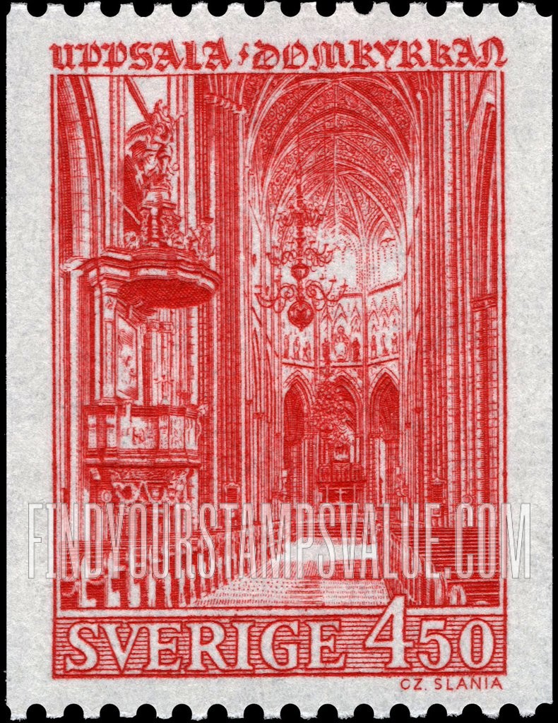 FindYourStampsValue: Uppsala Cathedral