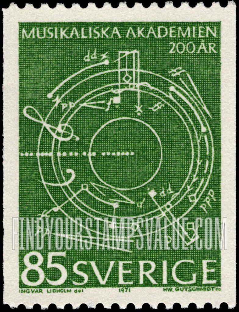 FindYourStampsValue: Abstract Music, by Ingvar Lidholm