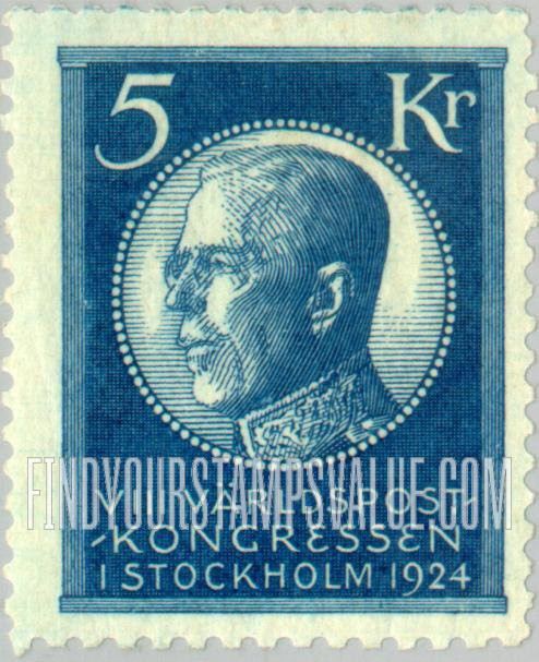 FindYourStampsValue: Universal Postal Union Congress: King Gustaf V
