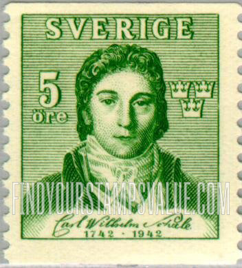 FindYourStampsValue: Carl Wilhelm Scheele