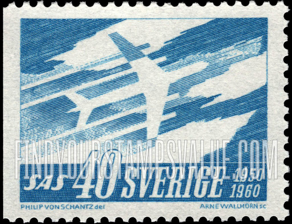 FindYourStampsValue: SAS: DC-8 Airliner