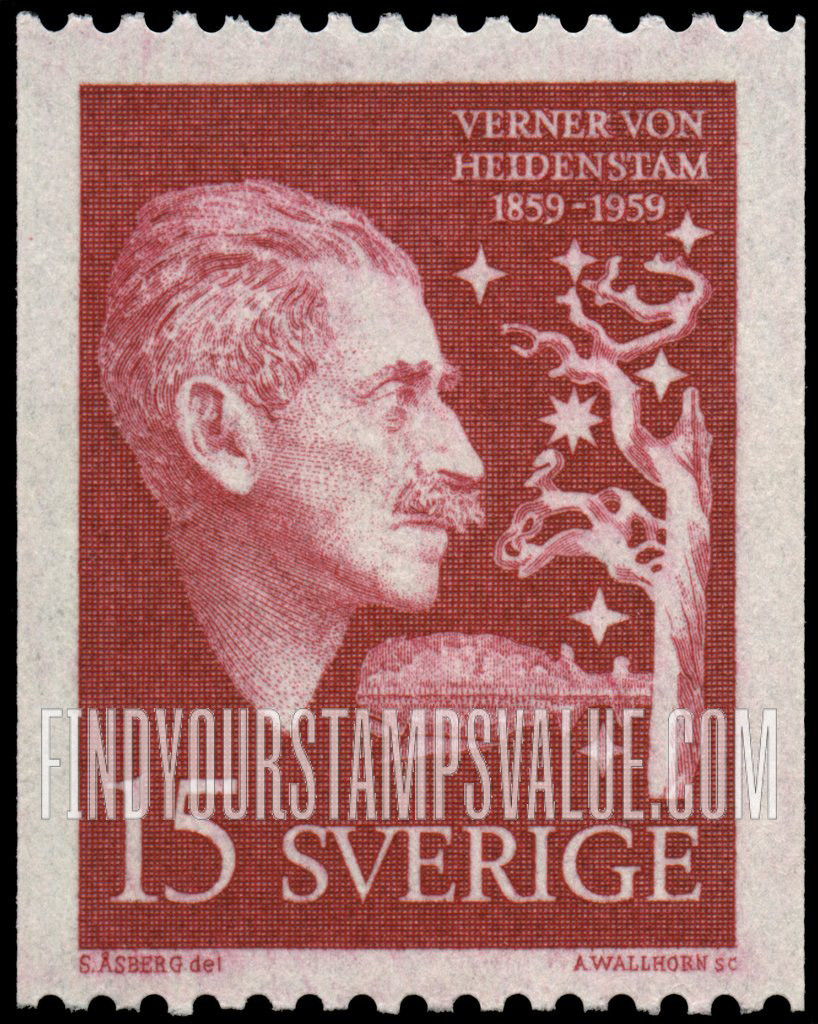 FindYourStampsValue: Verner von Heidenstam