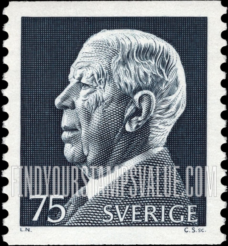 FindYourStampsValue: King Gustaf VI Adolf