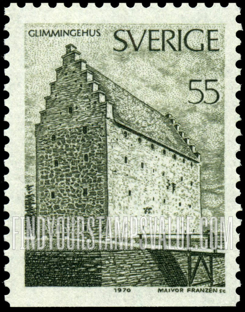 FindYourStampsValue: Glimmingehus, Skane Province, 15th Century