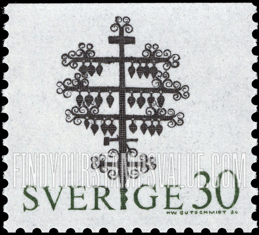 FindYourStampsValue: Swedish Art Forgings: Memorial cross, Ekshärad churchyard, Varmland