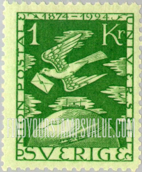 FindYourStampsValue: Universal Postal Union Congress: Carrier Pigeon and Globe