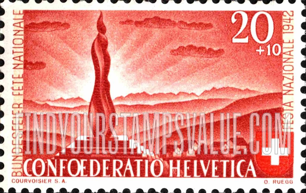 FindYourStampsValue: Semi-Postal: Soldiers’ Monument, Forch