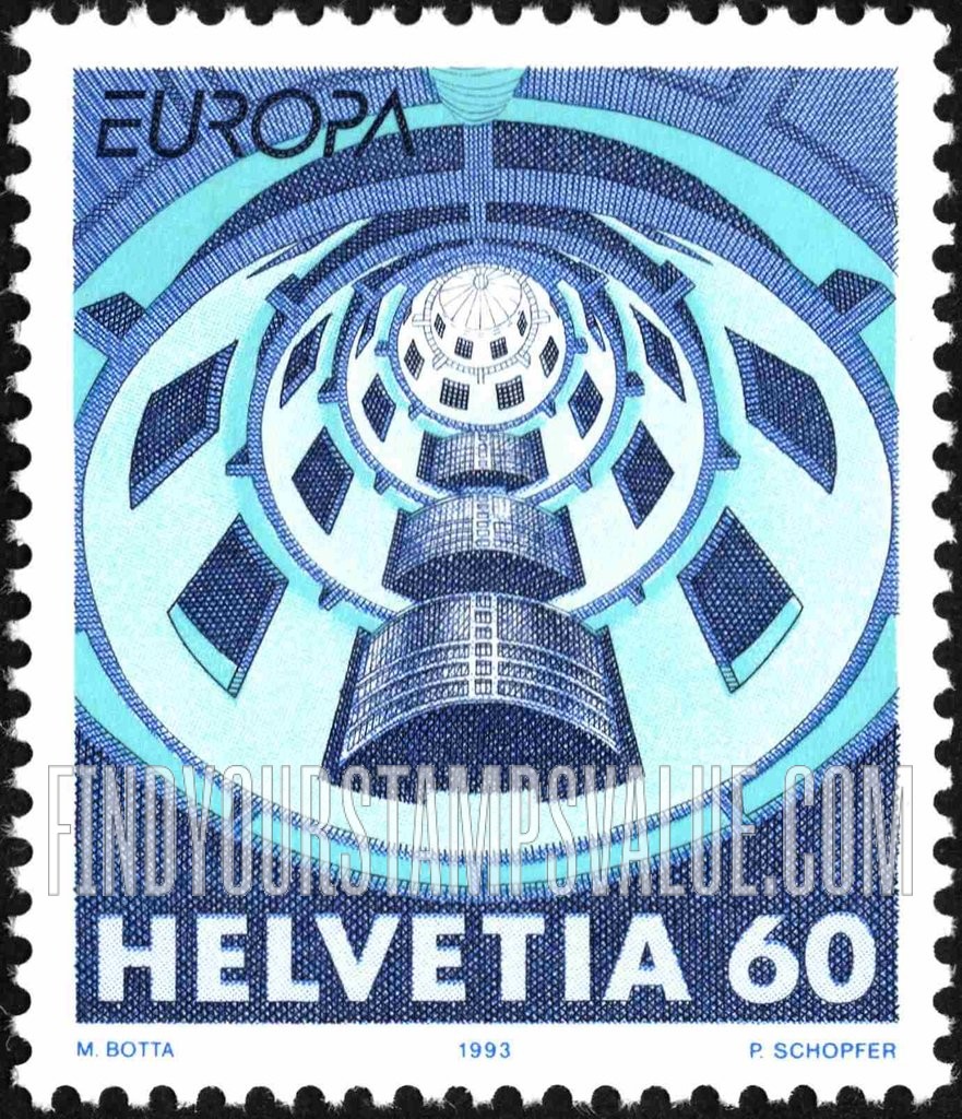 FindYourStampsValue: Federal Administration, Contemporary Architecture, Europa: Media House, Villeurbanne, France