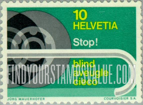 FindYourStampsValue: Federal Administration: Automobile Wheels and White Cane