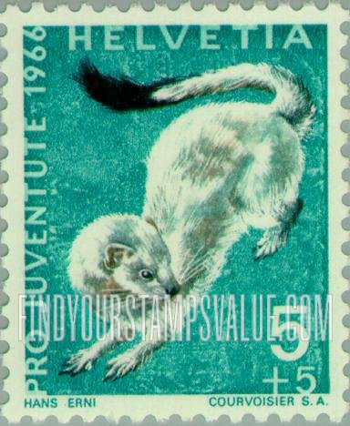 FindYourStampsValue: Semi-Postal, Animal: Ermine