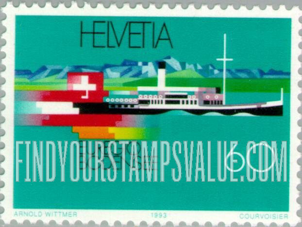 FindYourStampsValue: Federal Administration: Lake Constance Steamer Hohentwiel