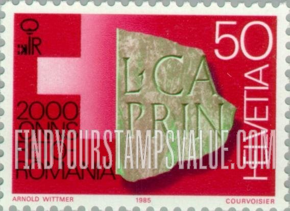 FindYourStampsValue: Federal Administration, Rheto-Roman Culture Bimillennium: Engraved artifact, Chur