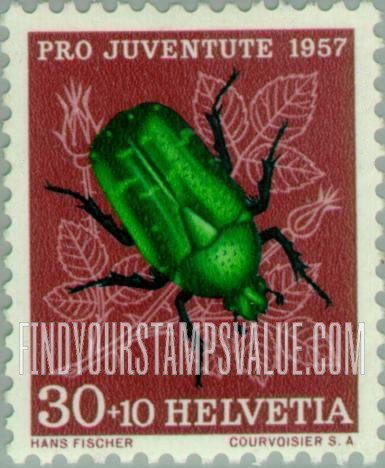 FindYourStampsValue: Semi-Postal, Insects: Rose Chafer