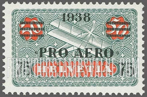 FindYourStampsValue: Air Post: Biplane against Sky