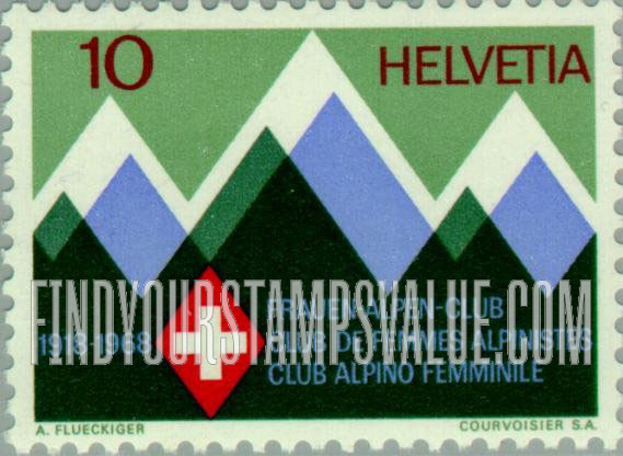 FindYourStampsValue: Federal Administration: Mountains and Club’s Emblem